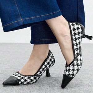 TWEED♦️♦️HOUNDSTOOTH VINTAGE PUMP